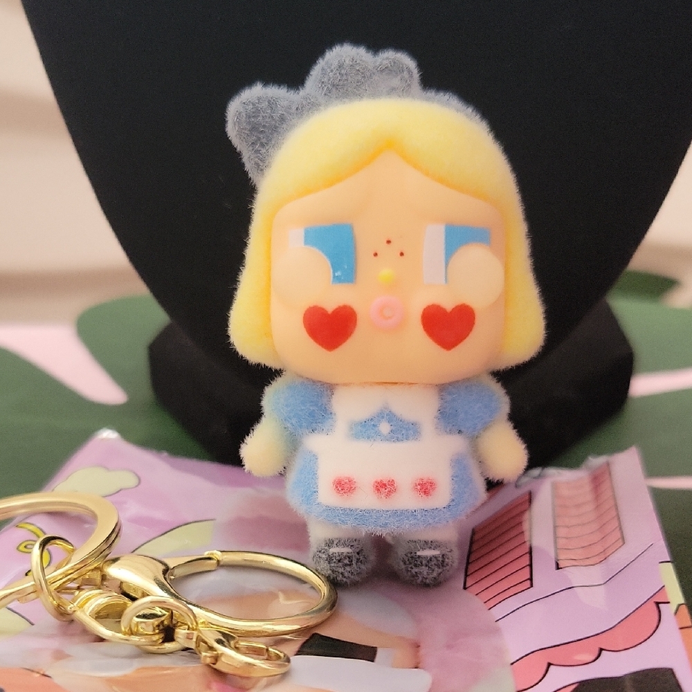 Adorable Cry Baby Blue and Yellow collectors Keychain.